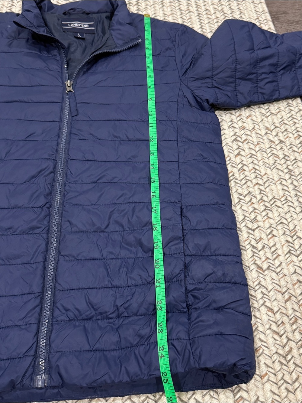Land's End Blue Puffer Jacket - Picture 8 of 10